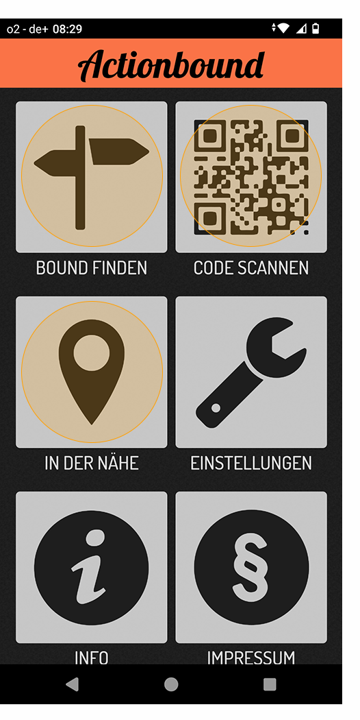 Screenshot Actionbound App