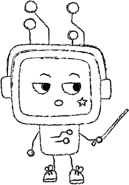 Vizzy mit Zeigestock