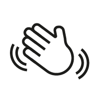 winkende Hand