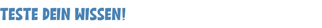 Teste dein Wissen!