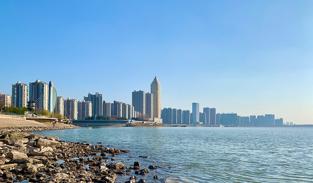 Skyline der Stadt Wuhu