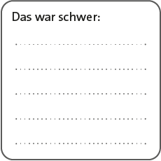 Vorlage: Das war schwer