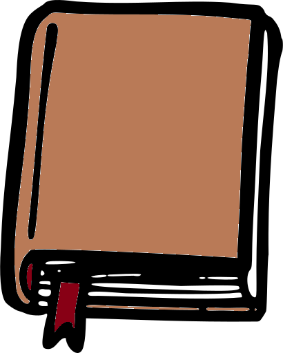 Ein dickes Buch mit einem Lesebändchen