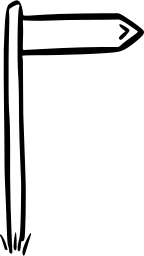 Ein Verkehrsschild, das den Weg weist.