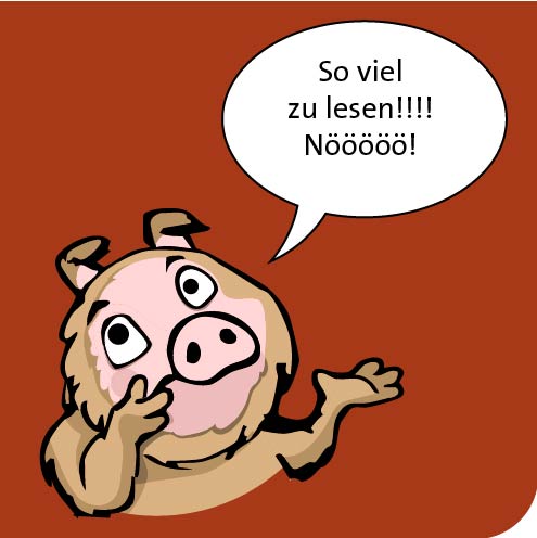 So viel zu lesen!!!! Nööööö!