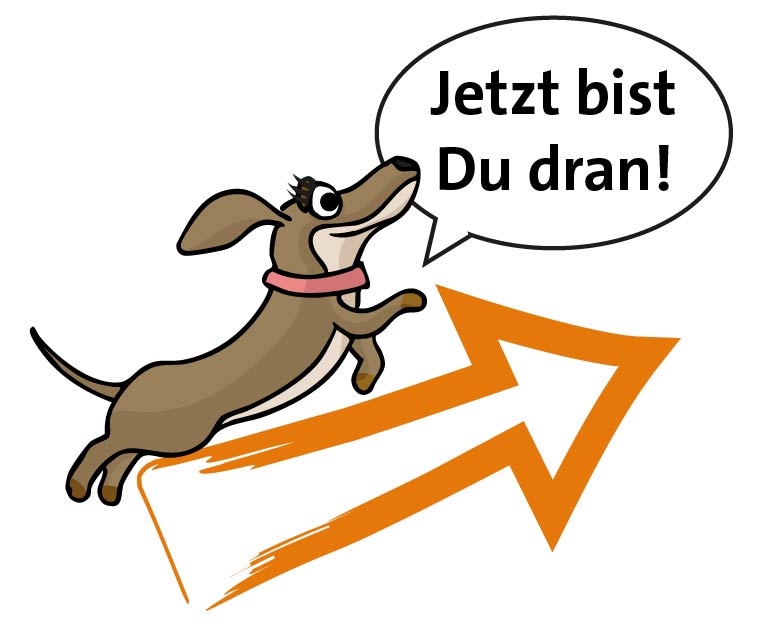 Pixi fordert dich auf: "Jetzt bist Du dran!"