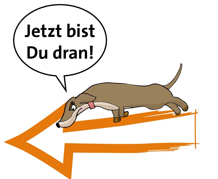 Pixi fordert Dich auf: "Jetzt bist Du dran!"