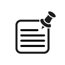 Symbol für eine Pinnwand