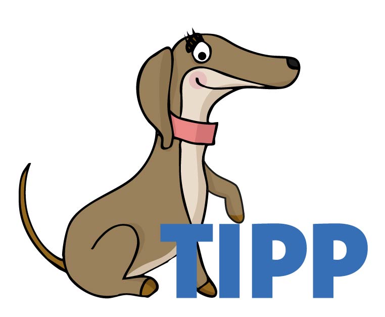 Pixi mit Schriftzug TIPP