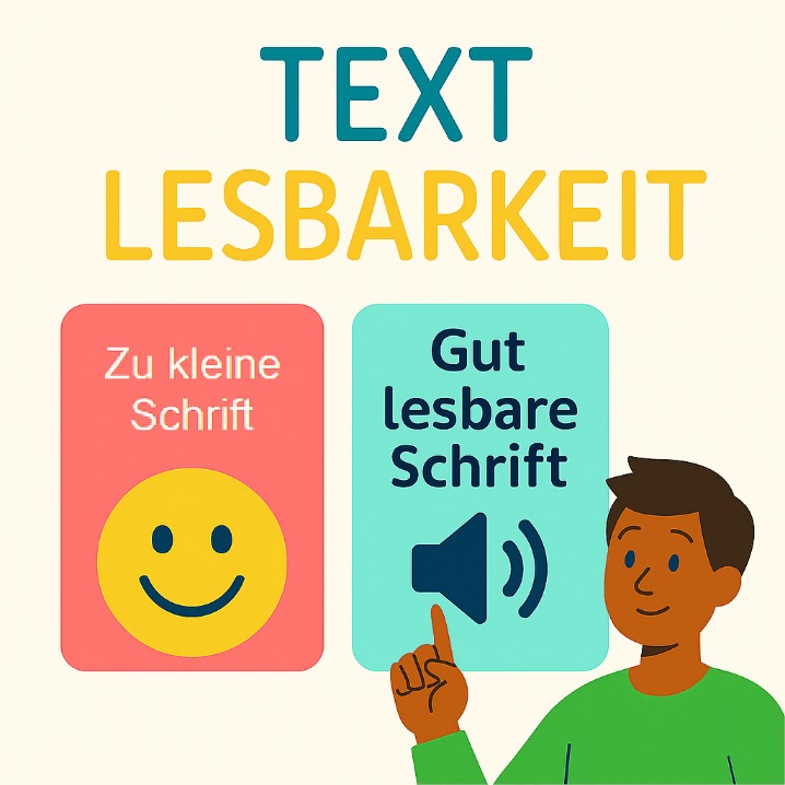 Bild zu leserlichen Schriften