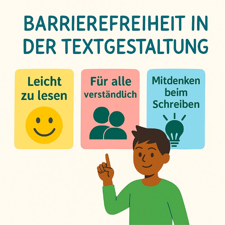 Grafik über barrierefreie Textgestaltung