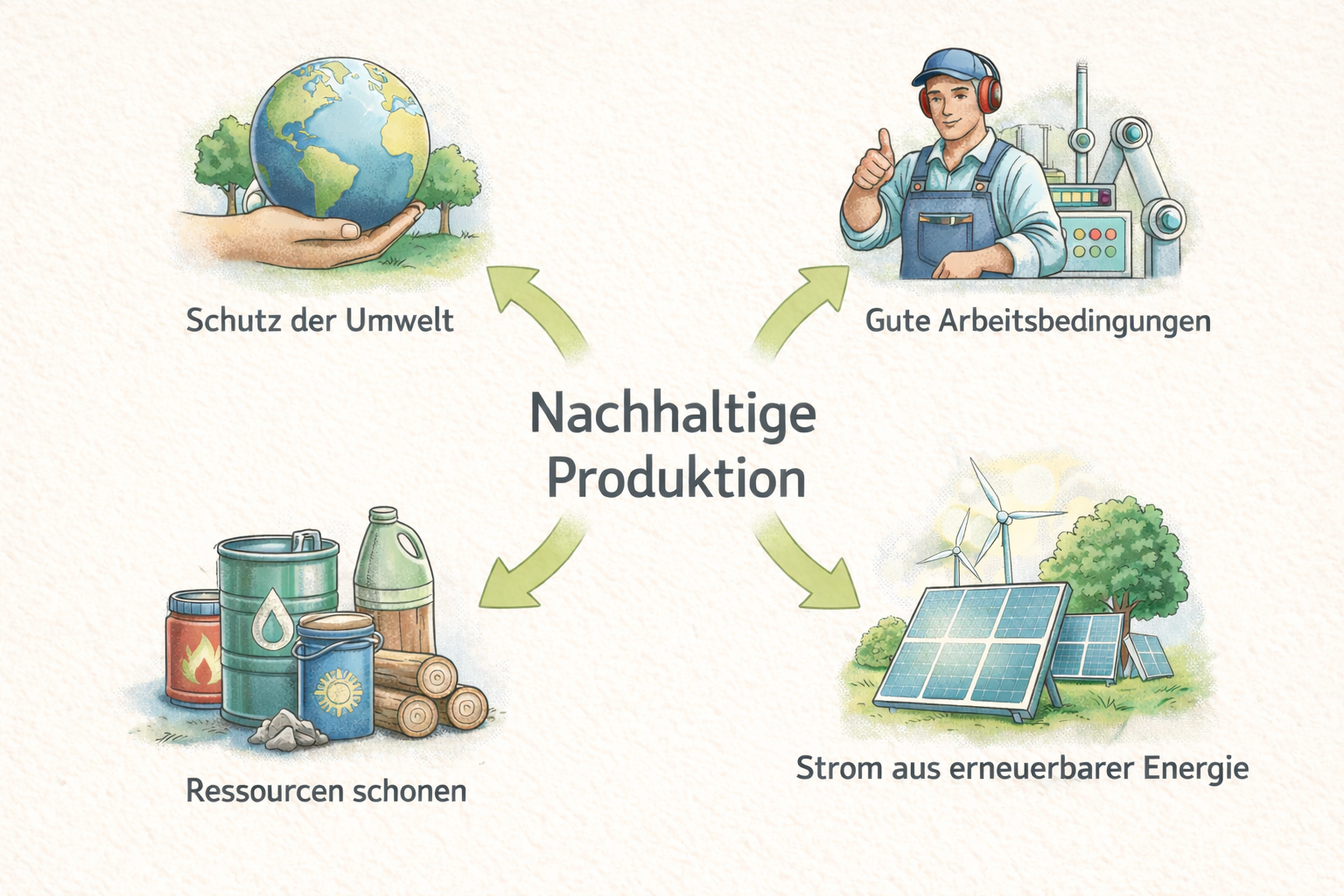 KI generiertes Bild, Aspekte Nachhaltige Produktion
