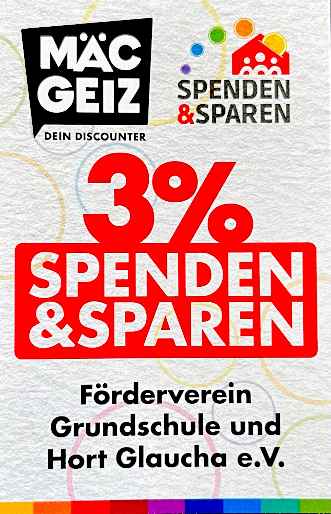 Mäc-Geiz Spenden und Sparen Logo
