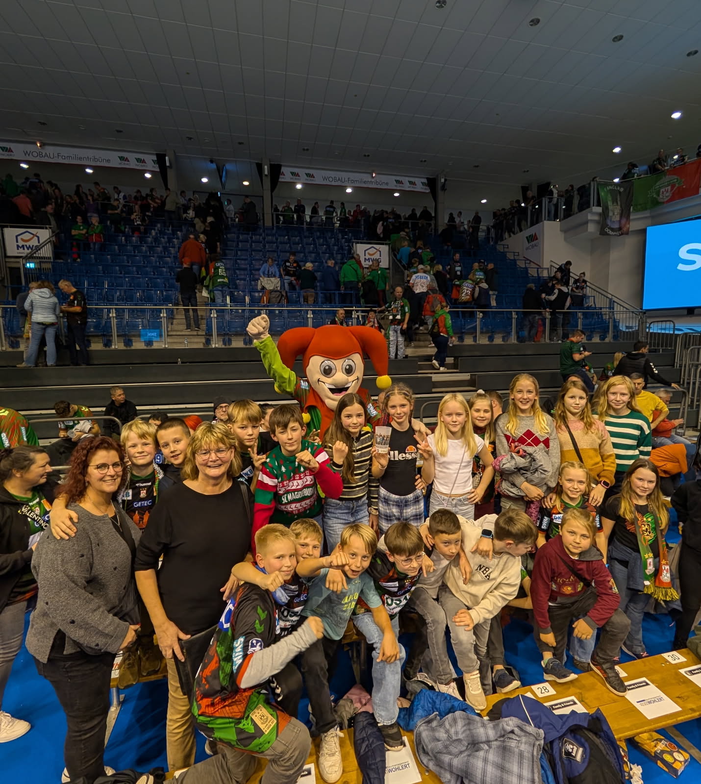 Klasse 4b mit Till Eulenspiegel