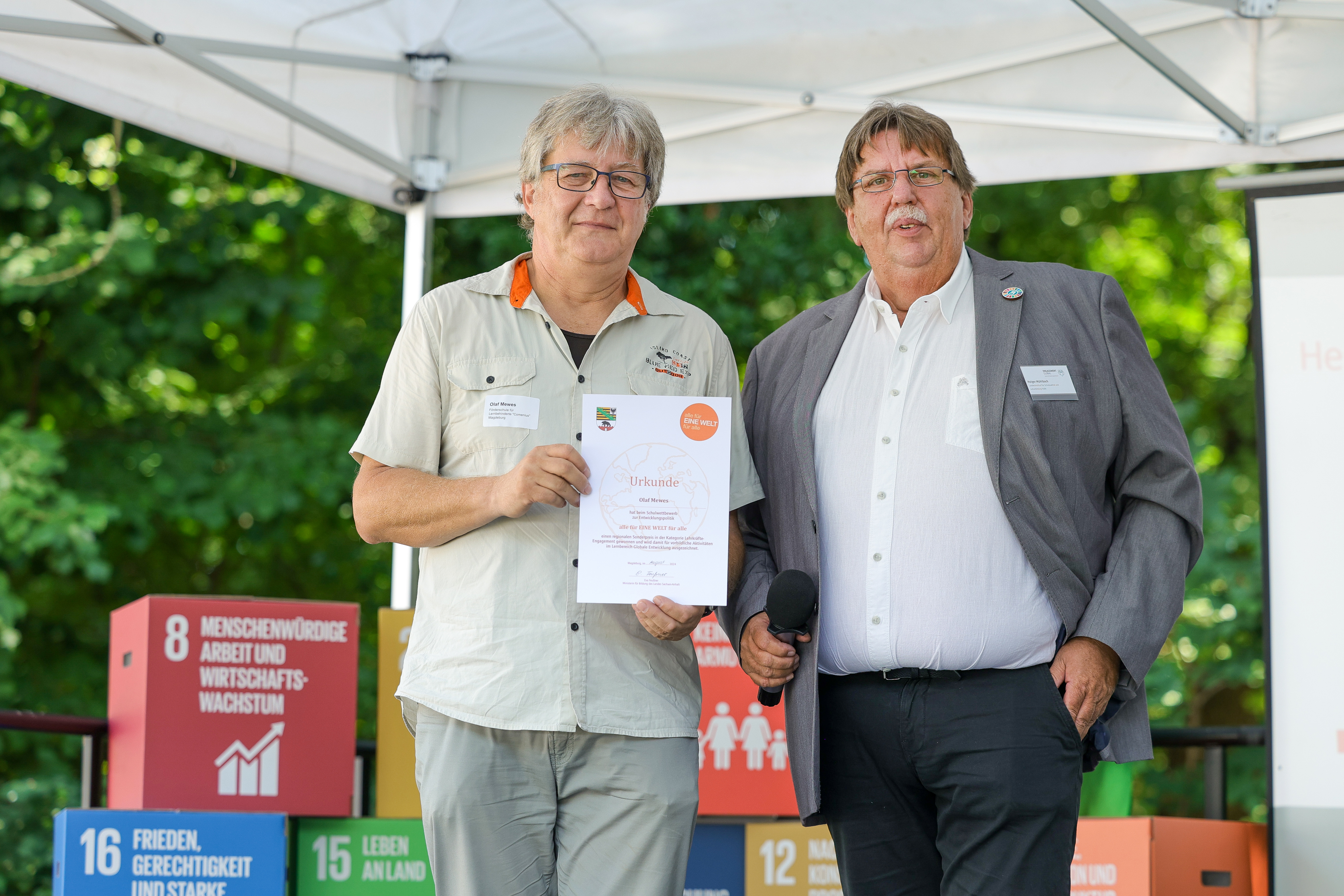 Olaf Mewes bei der Preisverleihung