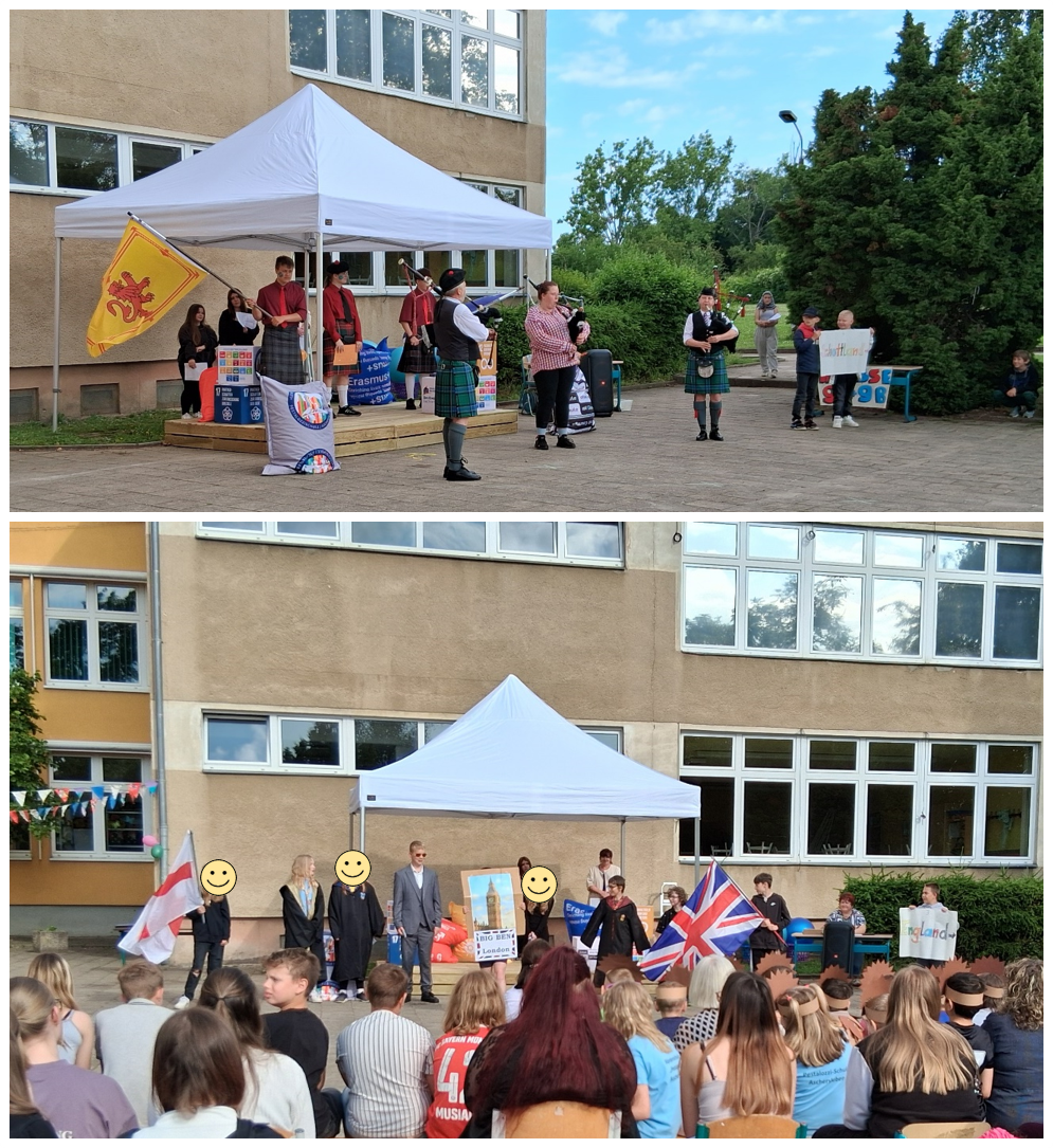 Schulfest-Programm: 8b, 5b