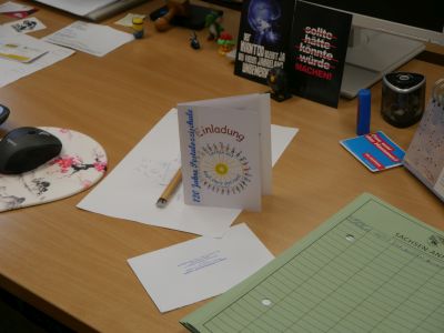 Ein Schreibtisch derPA.