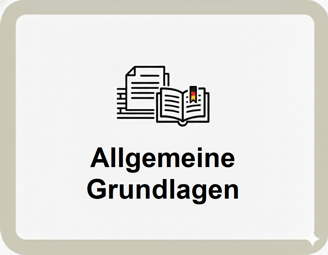 Allgemeine Grundlagen