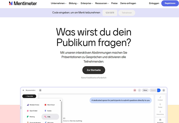 Логотип Mentimeter