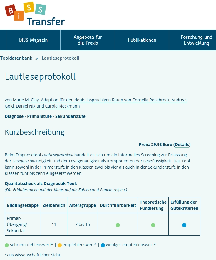 Lautleseprotokoll Info